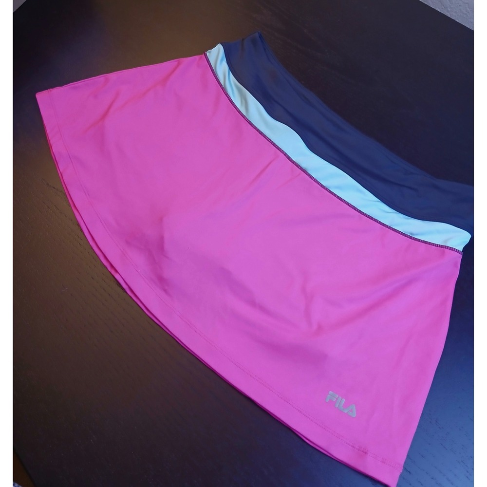 Fila Womens Pink Athletic‎ Skort XL Tennis Pickleball Skirt with Pocket